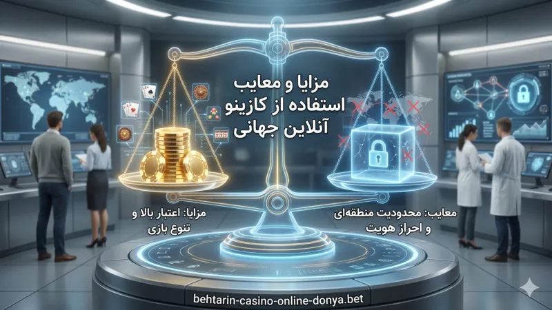 مزایا و معایب استفاده از کازینو آنلاین جهانی